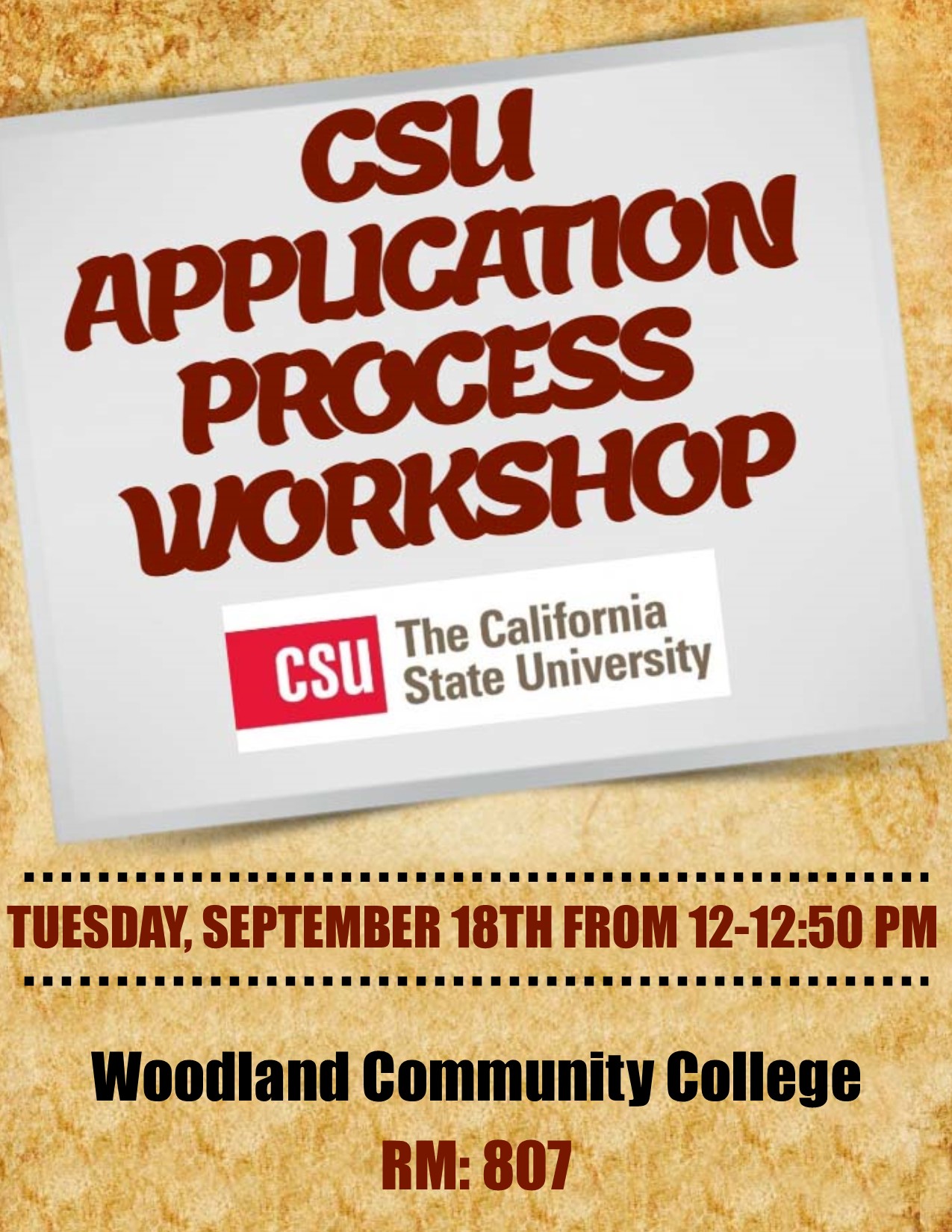 CSU Application - Woodland Community College