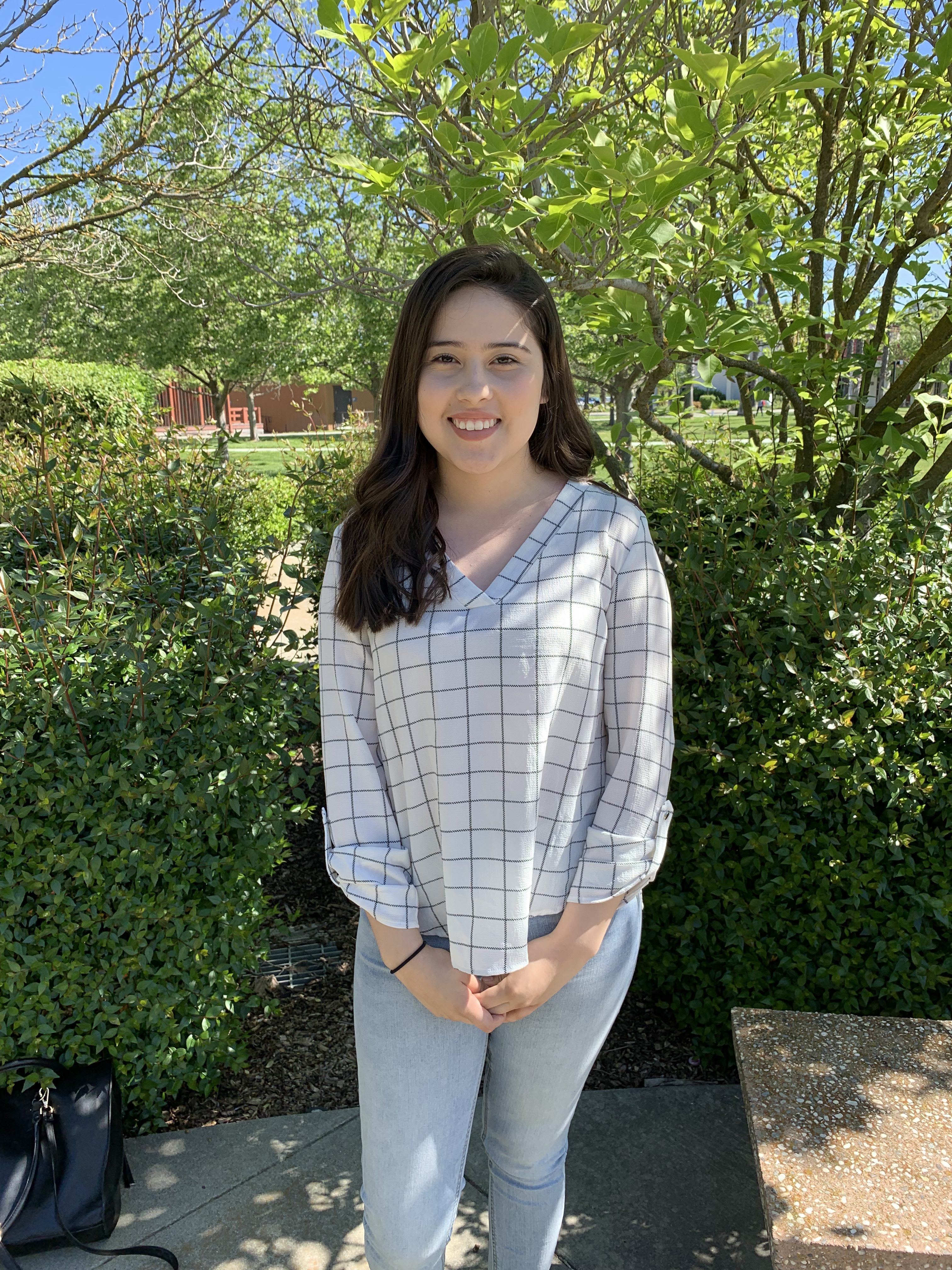 Student Trustee Lizette Valdovinos poses for the camera