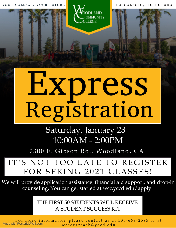 Express Registration Woodland Community College