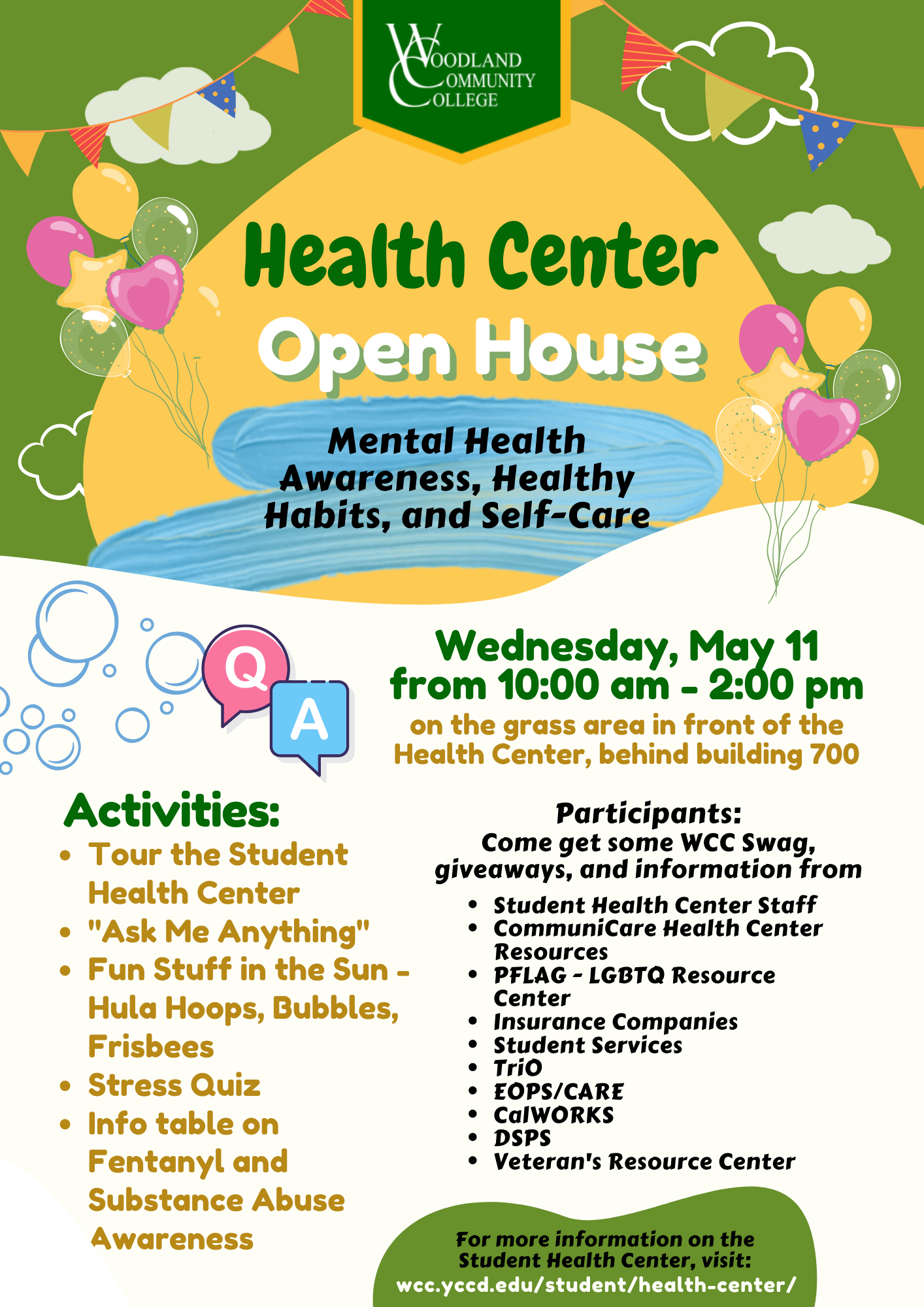 Student Health Center Open House And Mental Health Awareness Event 