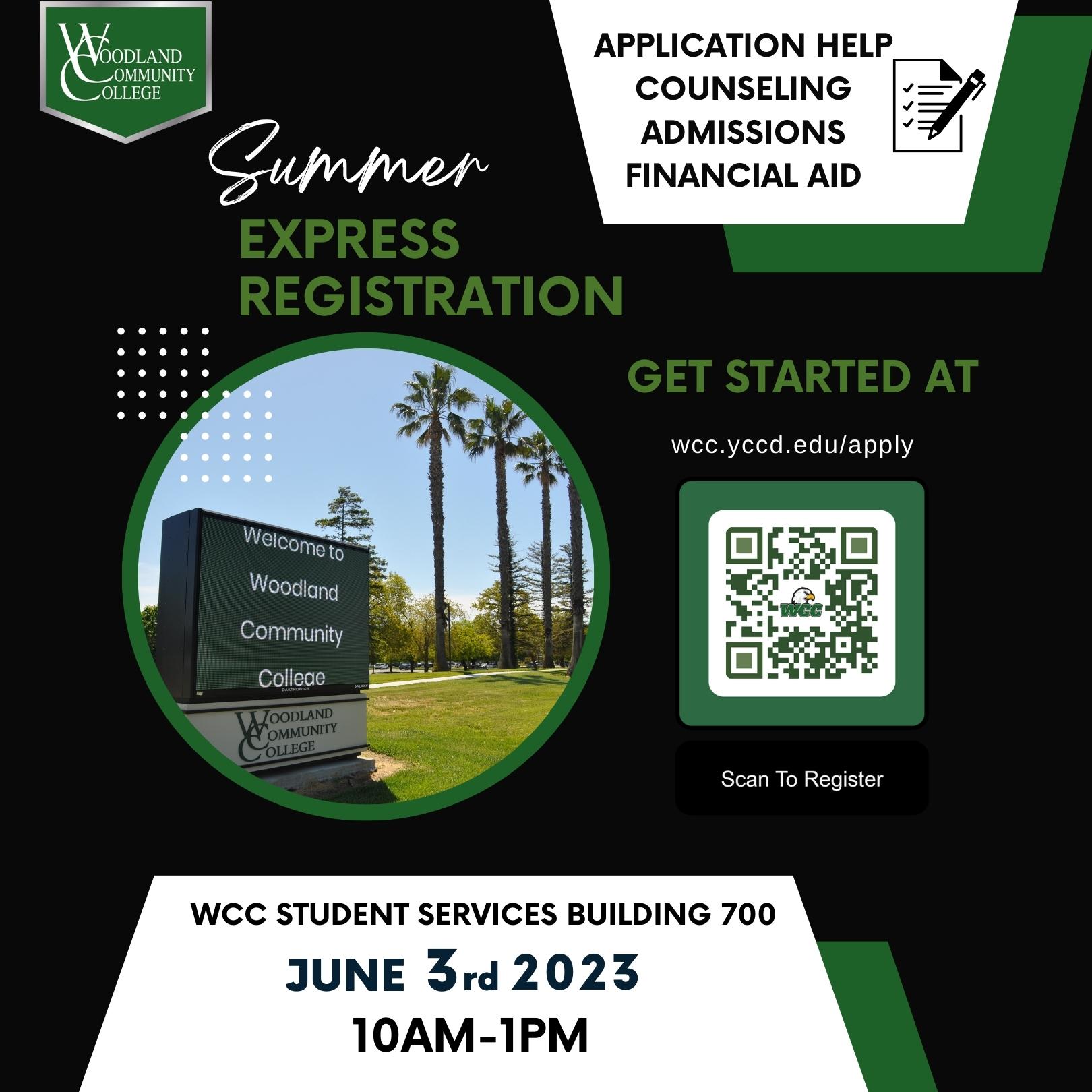 Summer Express Registration June 3