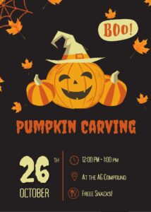 Invitation to Pumpkin Carving Event