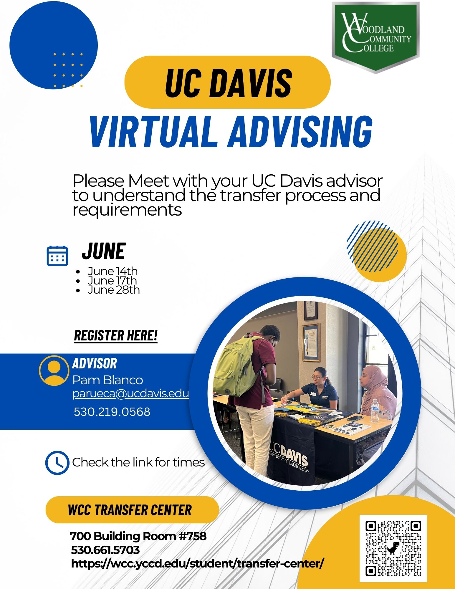 UC Davis Advising - Woodland Community College