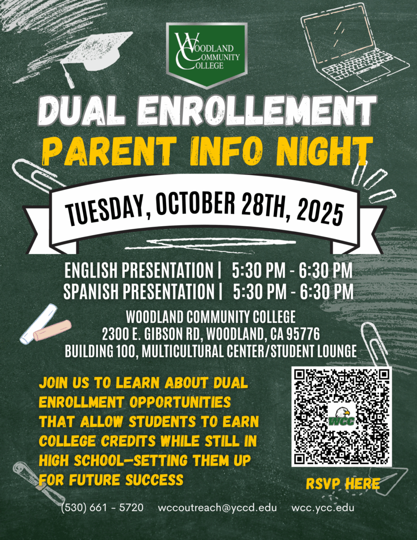 Dual Code Parents Dual Enrollment Parent Info Night - Woodland Community College